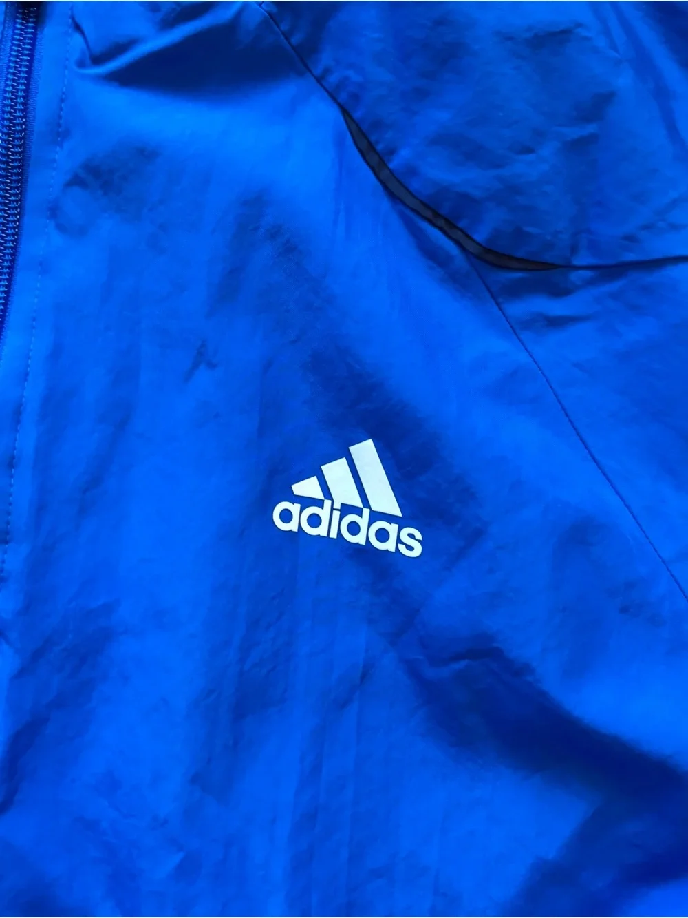 adidas Bright Blue Full-Zip Track Jacket